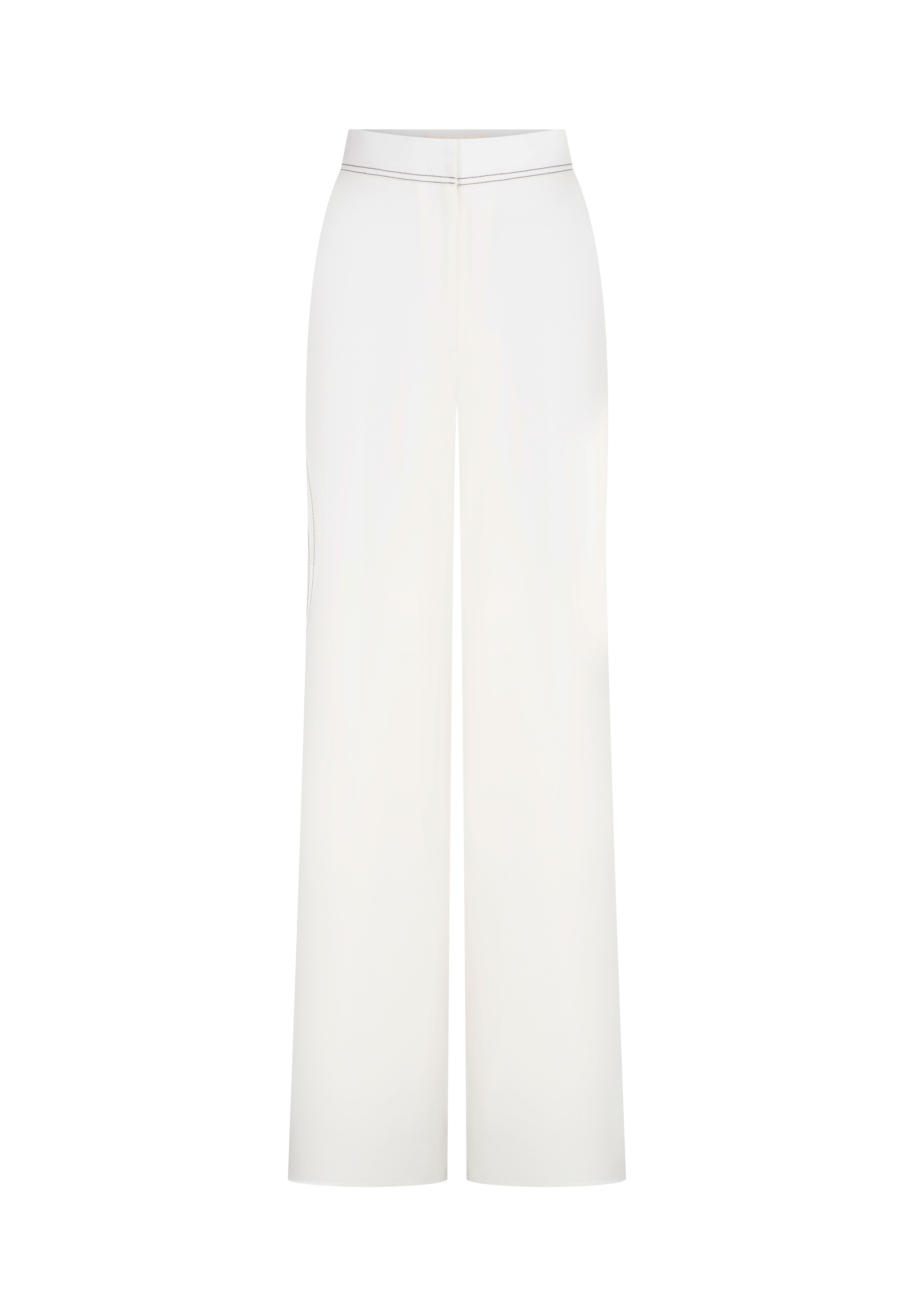 PANTALÓN CARGO PESPUNTE LATERAL IVORY