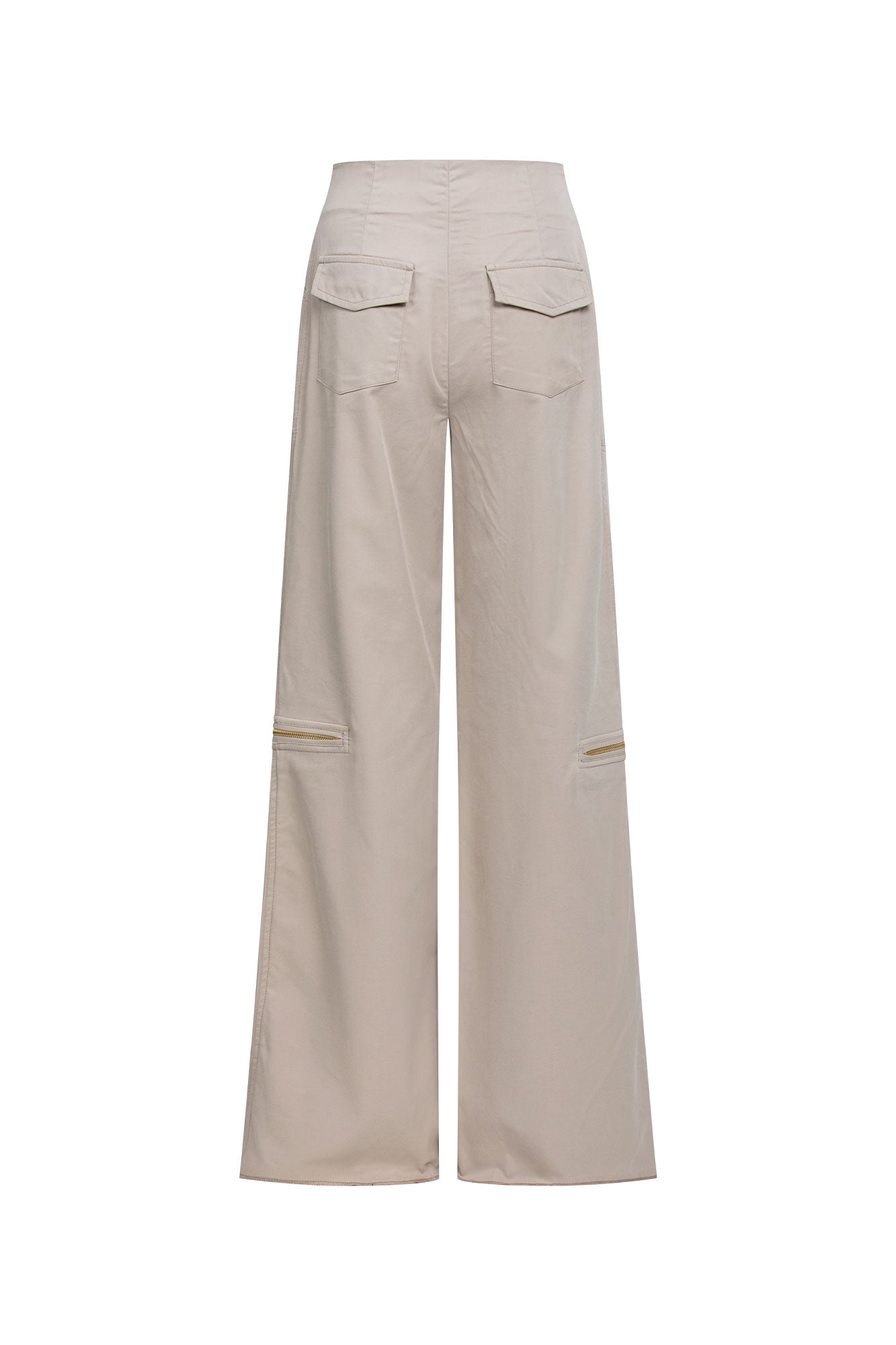 Pantalón Cremalleras Arena