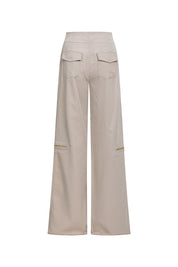 Pantalón Cremalleras Arena