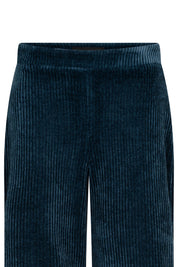 PANTALÓN FLORA PANA AZUL PETROLEO