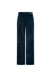 PANTALÓN FLORA PANA AZUL PETROLEO