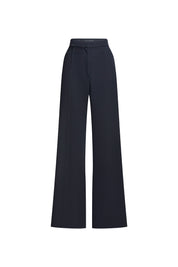 Pantalón negro campana tiro alto cortes - Bettina Spitz