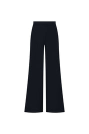 PANTALÓN GABY CAMPANA FLOR GRÁFICA NEGRO