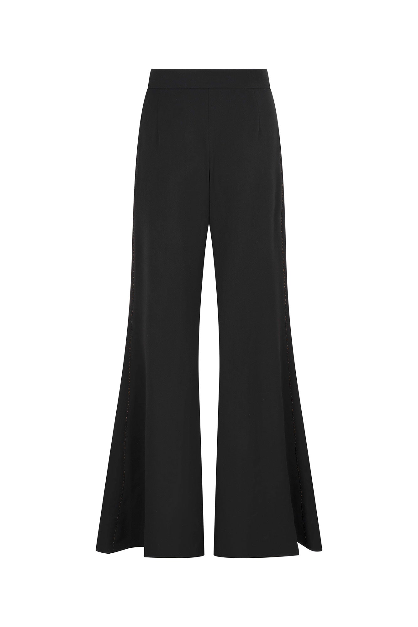 PANTALÓN GABY CAMPANA JARDÍN NEGRO