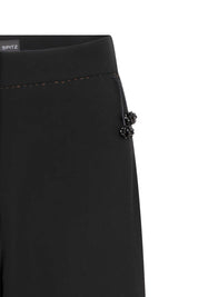 PANTALÓN GABY CAMPANA JARDÍN NEGRO
