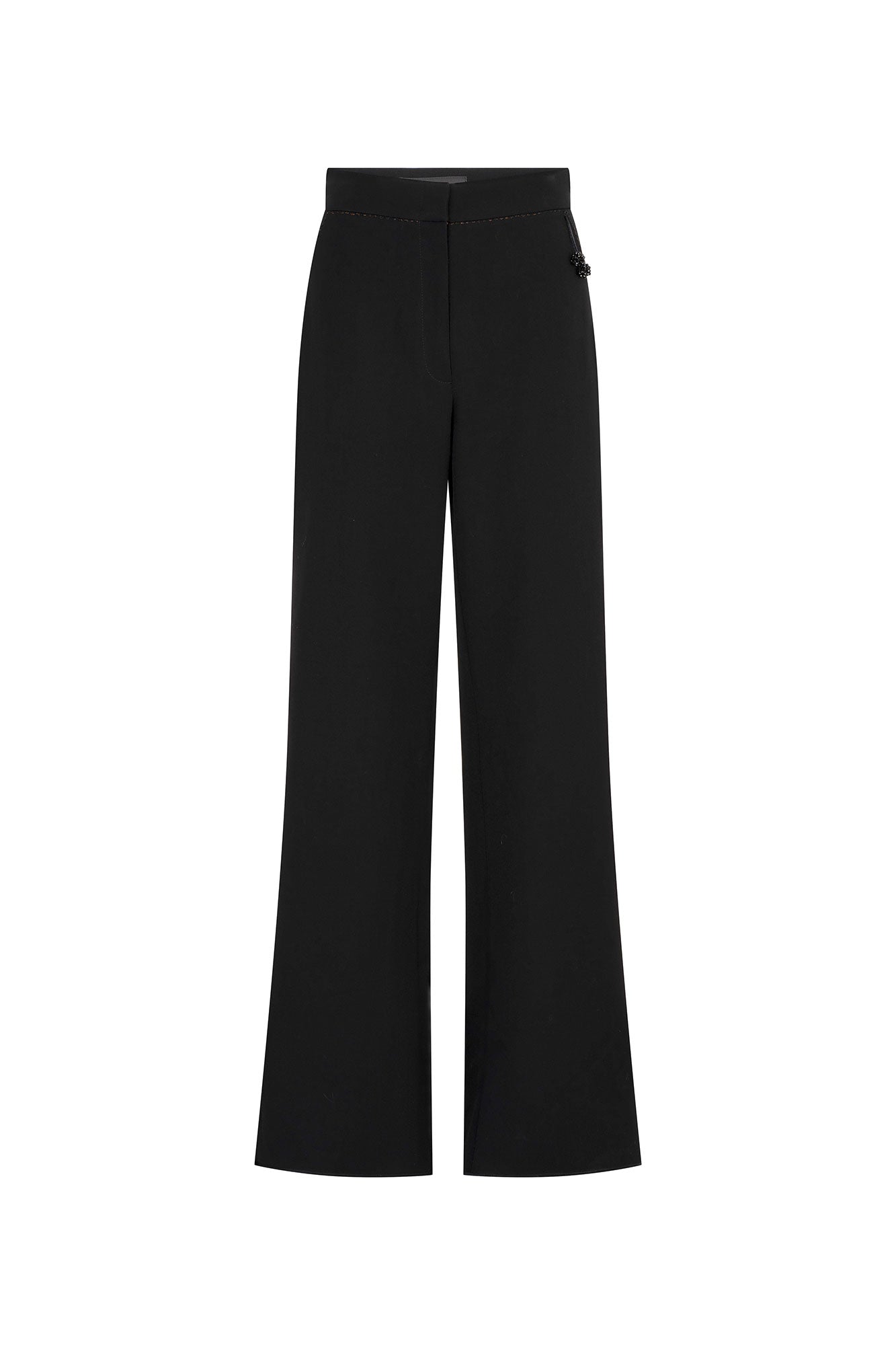 PANTALÓN GABY RECTO JARDÍN NEGRO