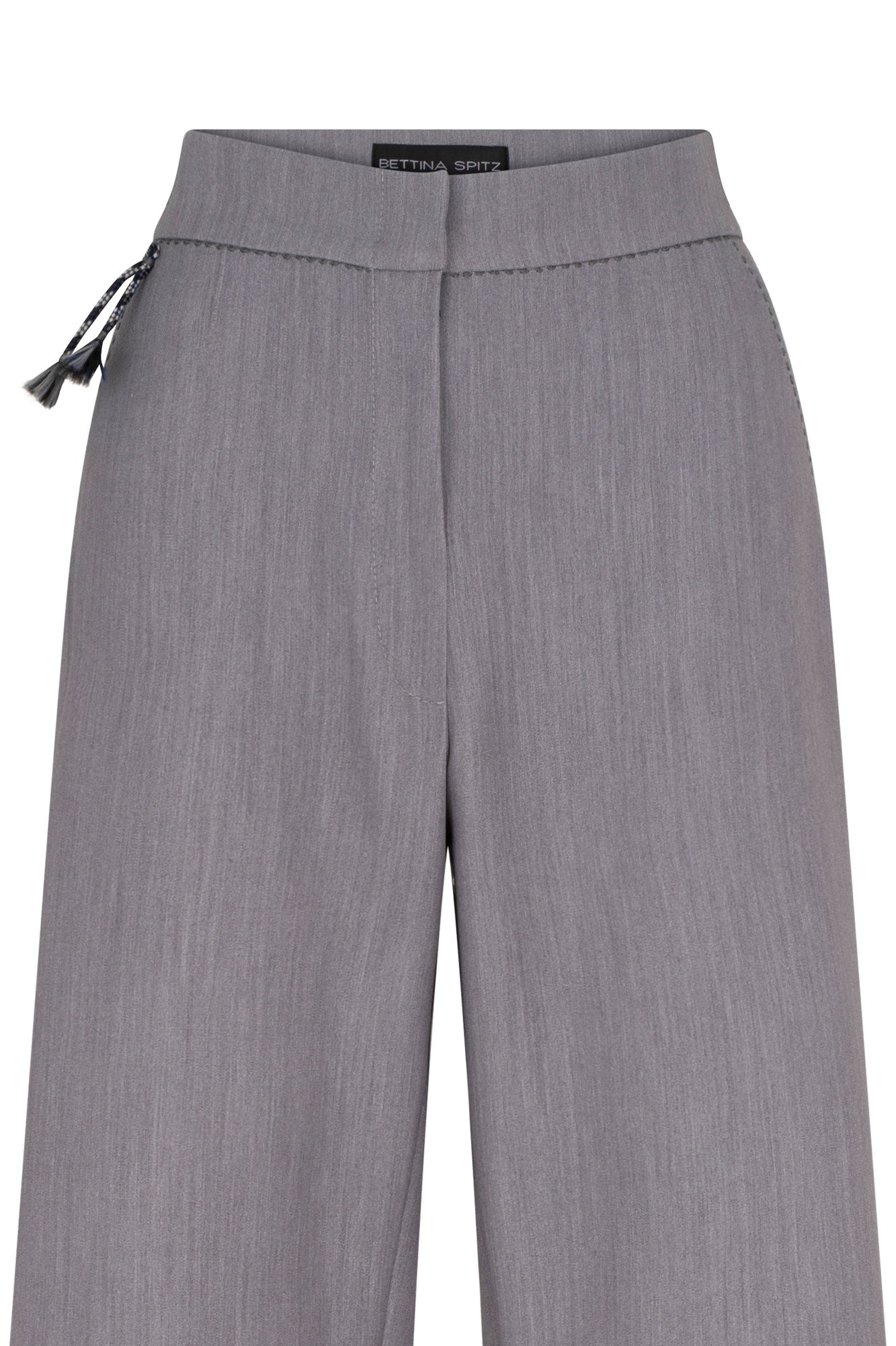 PANTALÓN GABY RECTO PESPUNTE GRIS CLARO