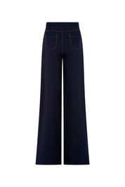 PANTALON JEAN ANCHO 40 AZUL
