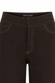 Pantalón Jean Ancho Café