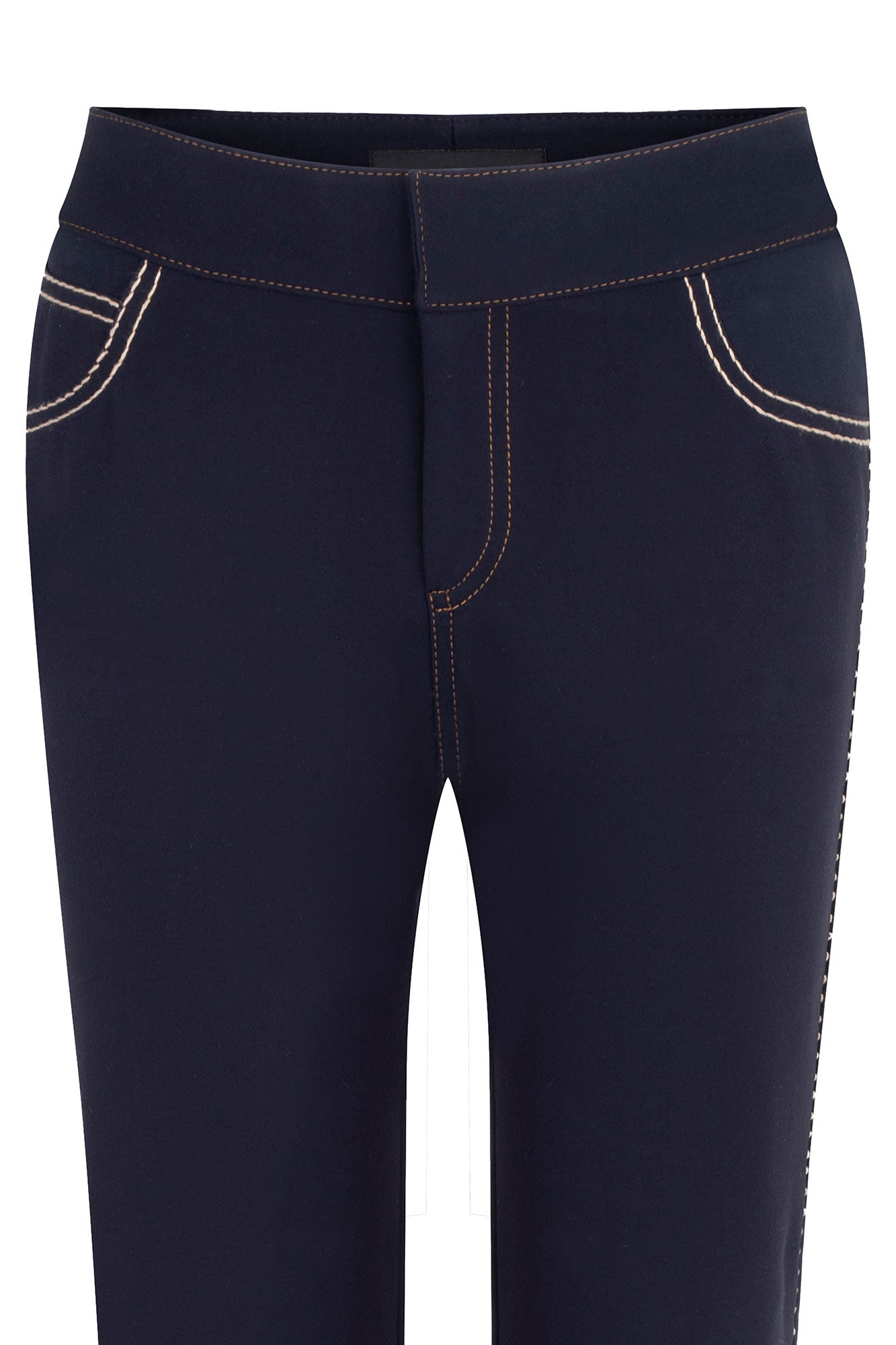 PANTALÓN JEAN RECTO PESPUNTE NAVY