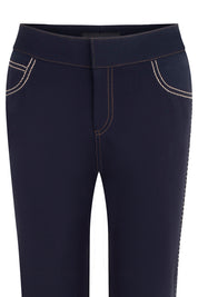 PANTALÓN JEAN RECTO PESPUNTE NAVY