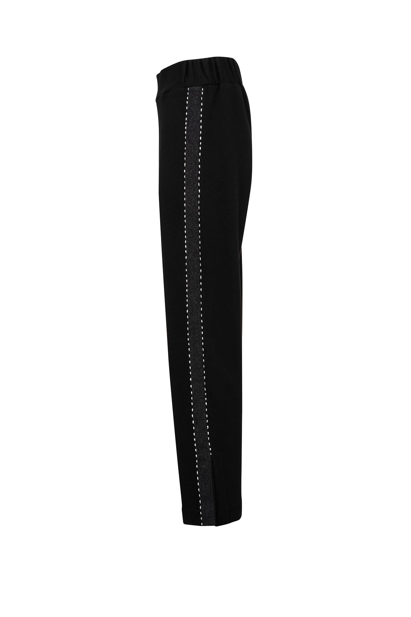 PANTALÓN JOGGING CINTA PESPUNTE NEGRO