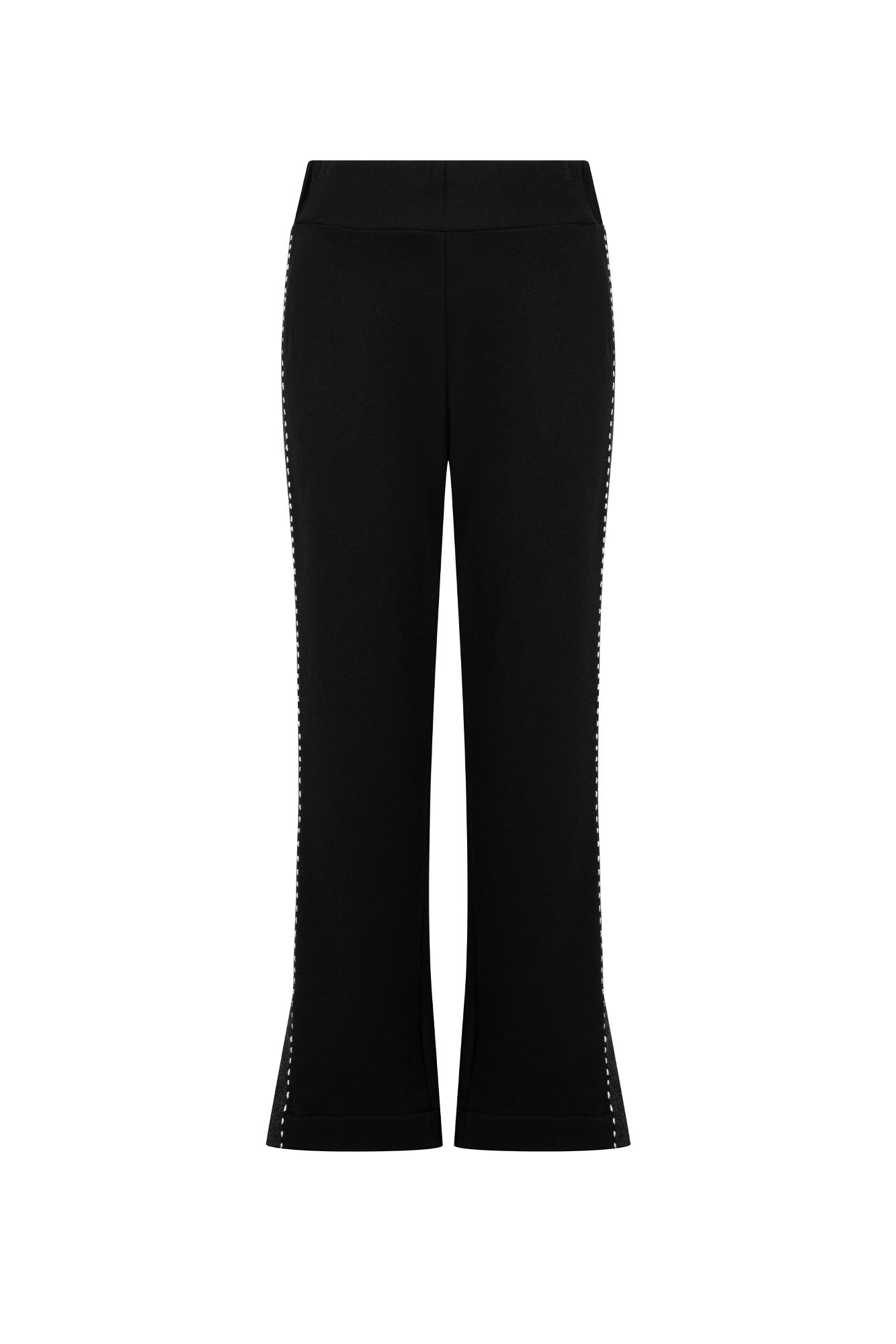 PANTALÓN JOGGING CINTA PESPUNTE NEGRO