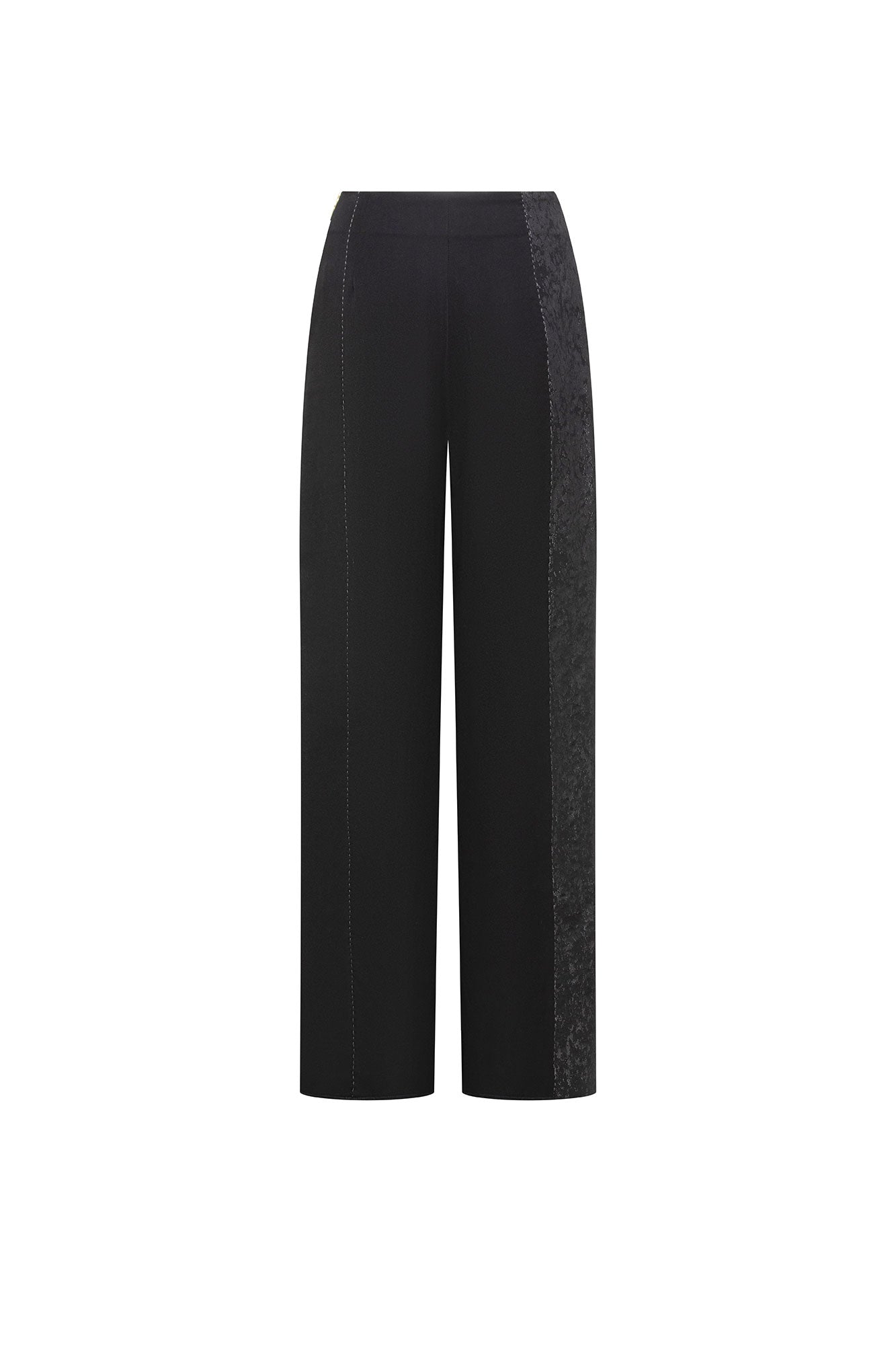 PANTALÓN MILO ANCHO TRES TELAS NEGRO