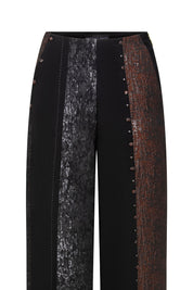 PANTALÓN MILO ANCHO TRES TELAS NEGRO