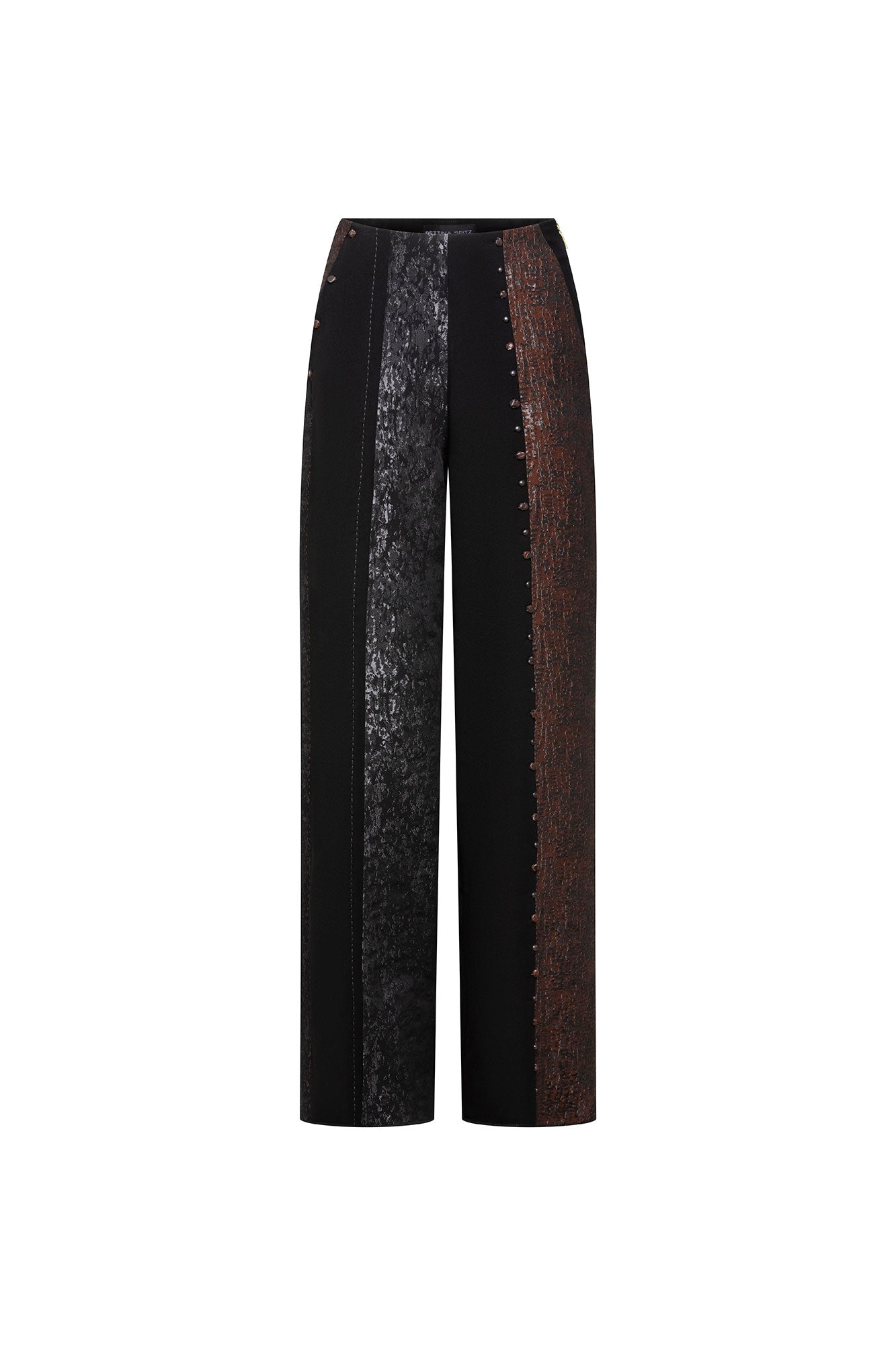 PANTALÓN MILO ANCHO TRES TELAS NEGRO