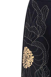 Pantalón Milo Bordado Flor Maxi Negro – detalle bordado floral