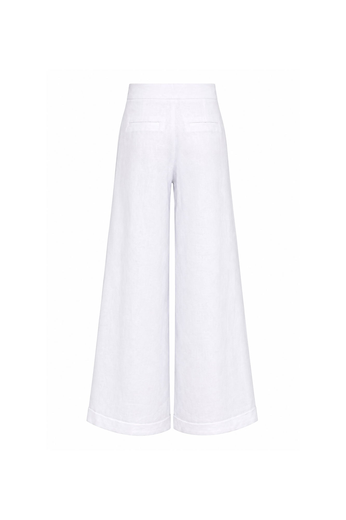 Pantalón Milo Largo Lino Blanco