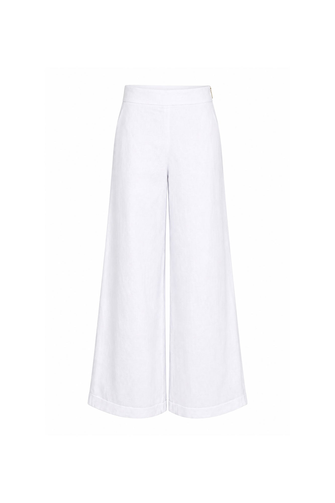 Pantalón Milo Largo Lino Blanco
