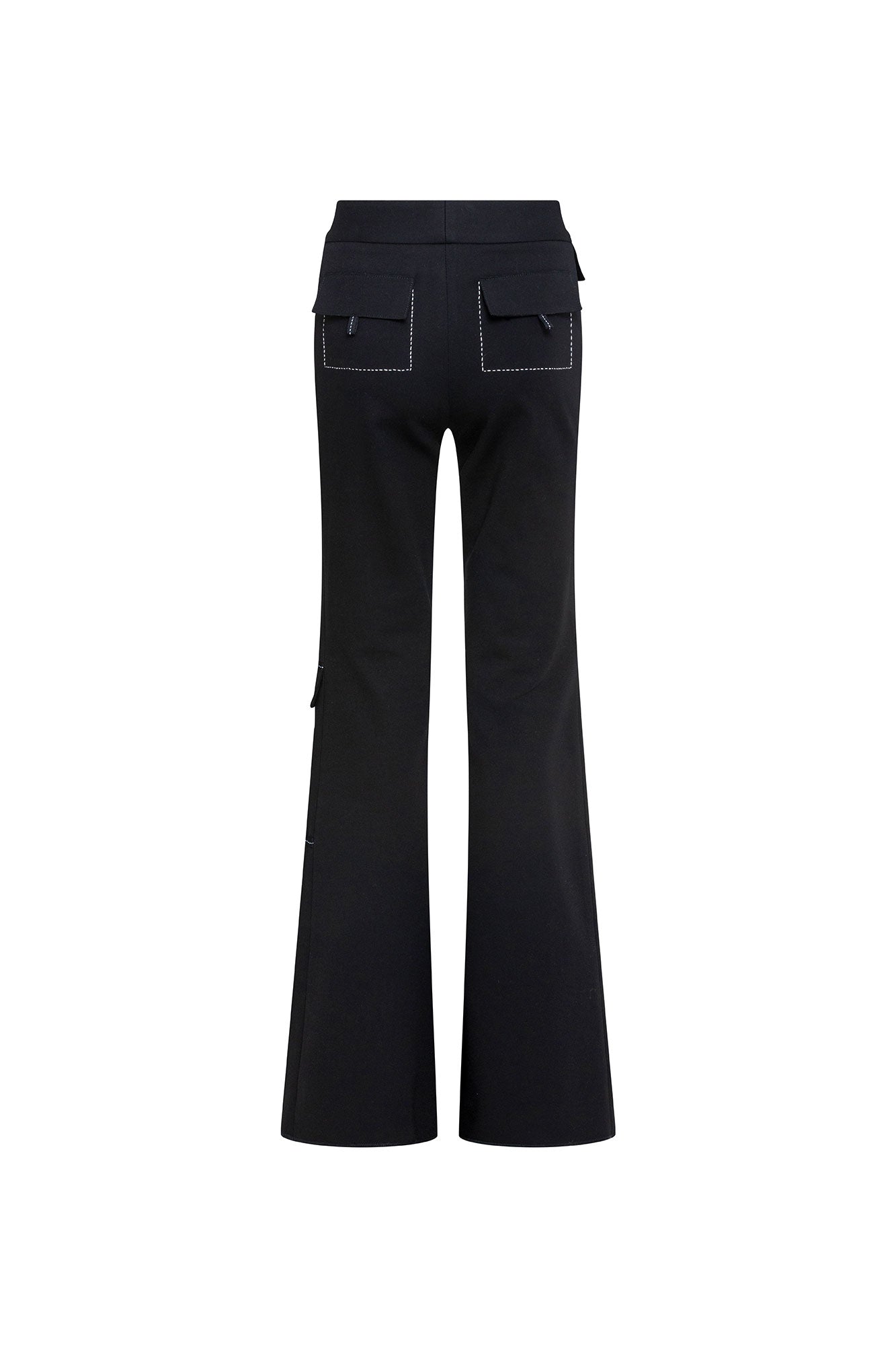 Pantalón Patch Campana Cartoon Negro - vista trasera
