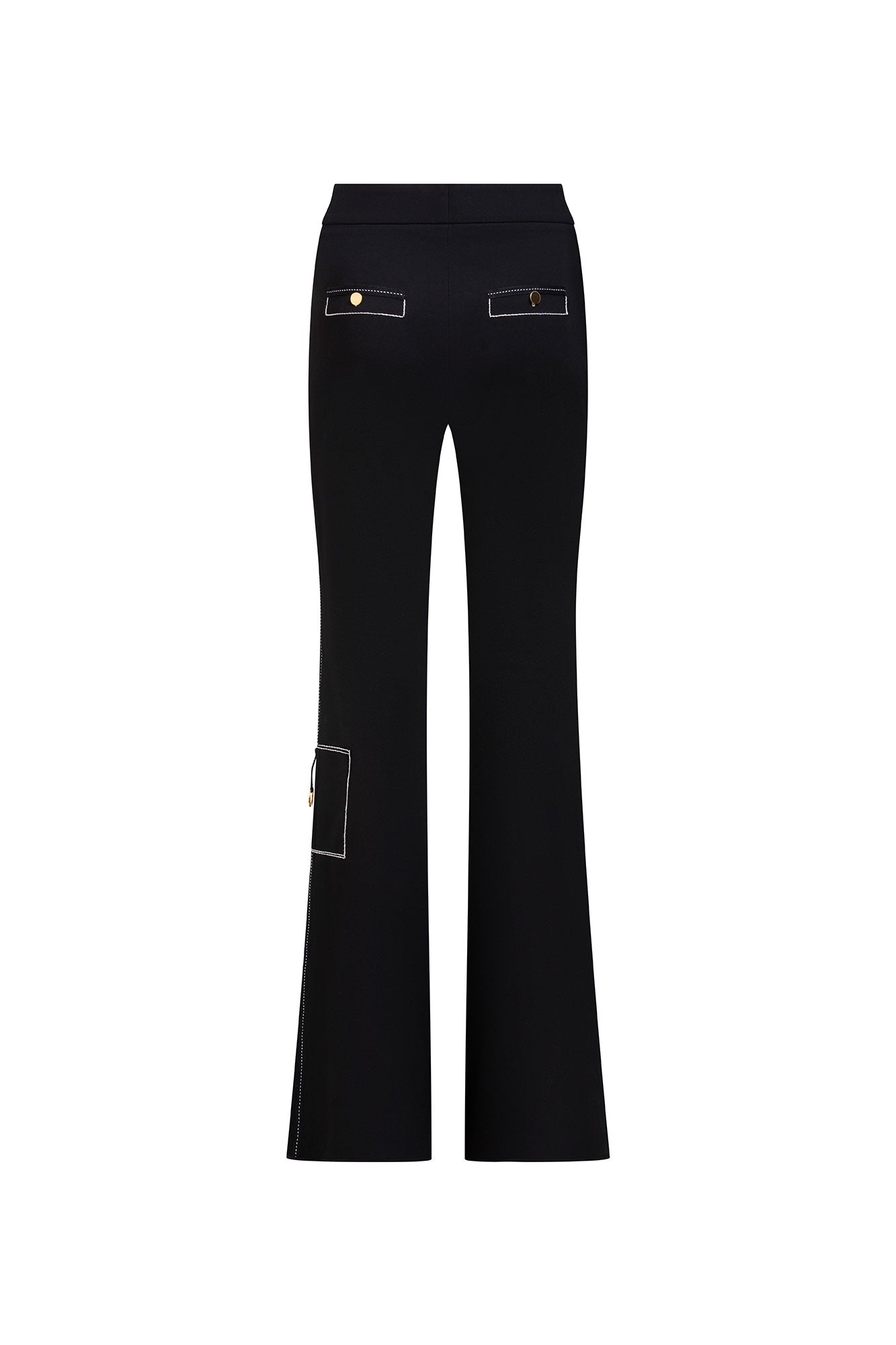 PANTALÓN PATCH CAMPANA CARTOON NEGRO