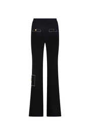 PANTALÓN PATCH CAMPANA CARTOON NEGRO