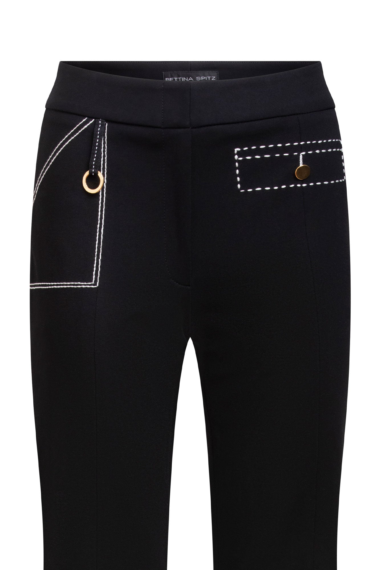 PANTALÓN PATCH CAMPANA CARTOON NEGRO