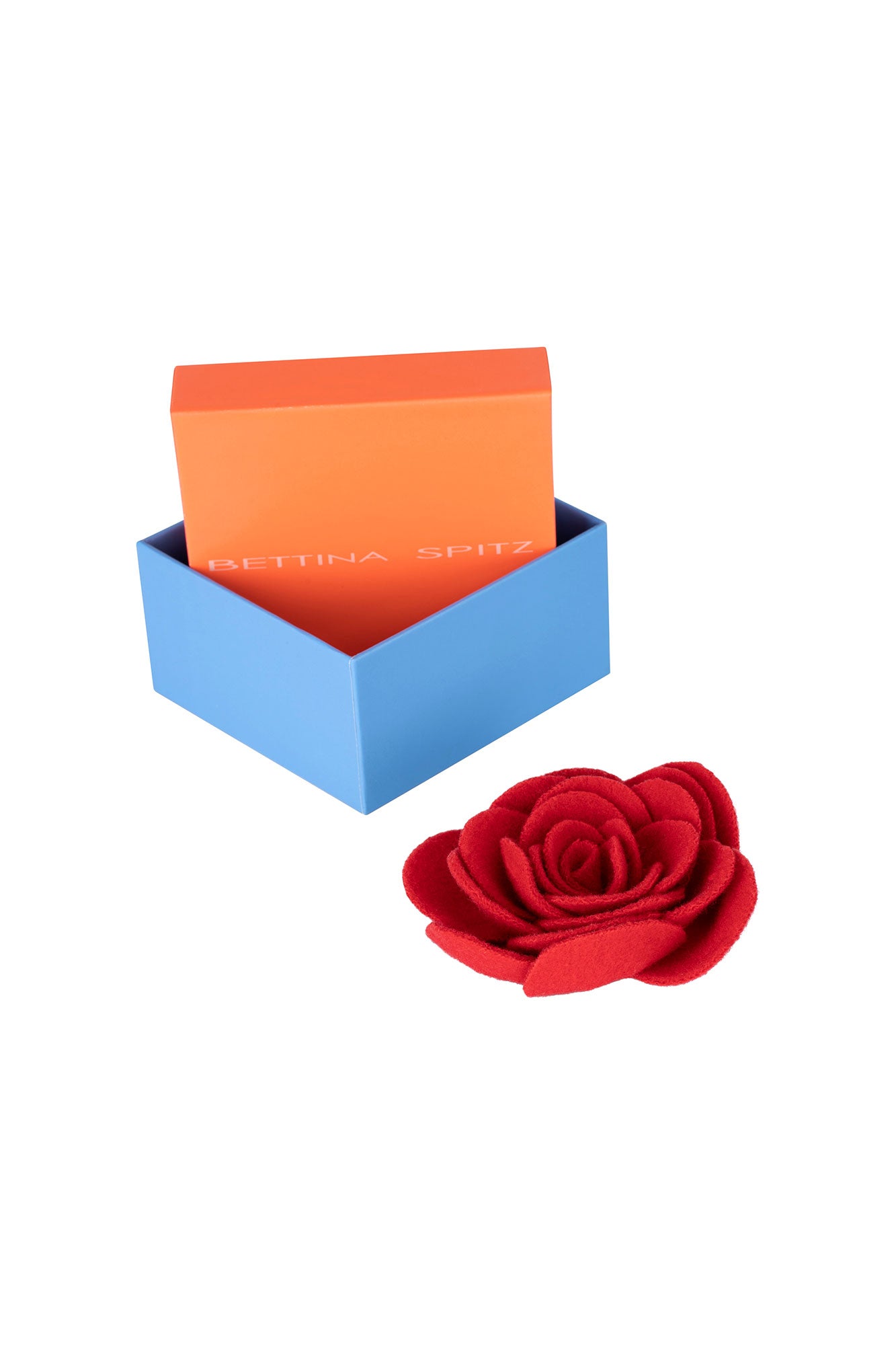 PRENDEDOR ROSA ROJO