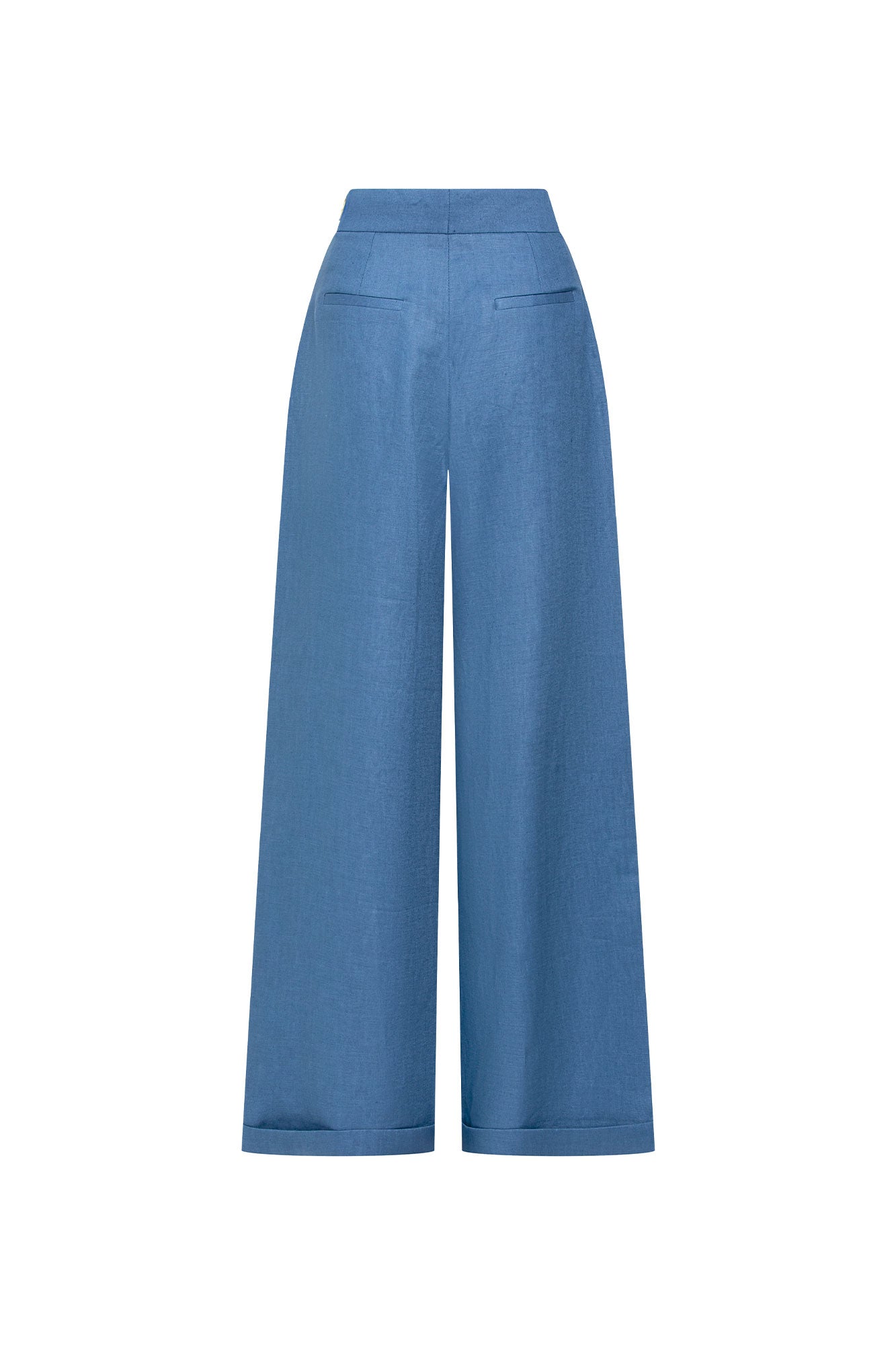 Pantalón Milo Lino Largo Índigo