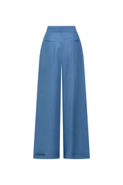 Pantalón Milo Lino Largo Índigo