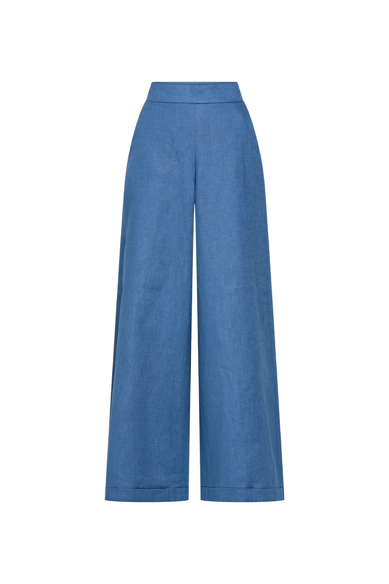 Pantalón Milo Lino Largo Índigo