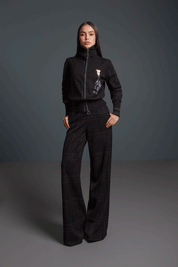 SACO CREMALLERA CARTOON PERRITO NEGRO