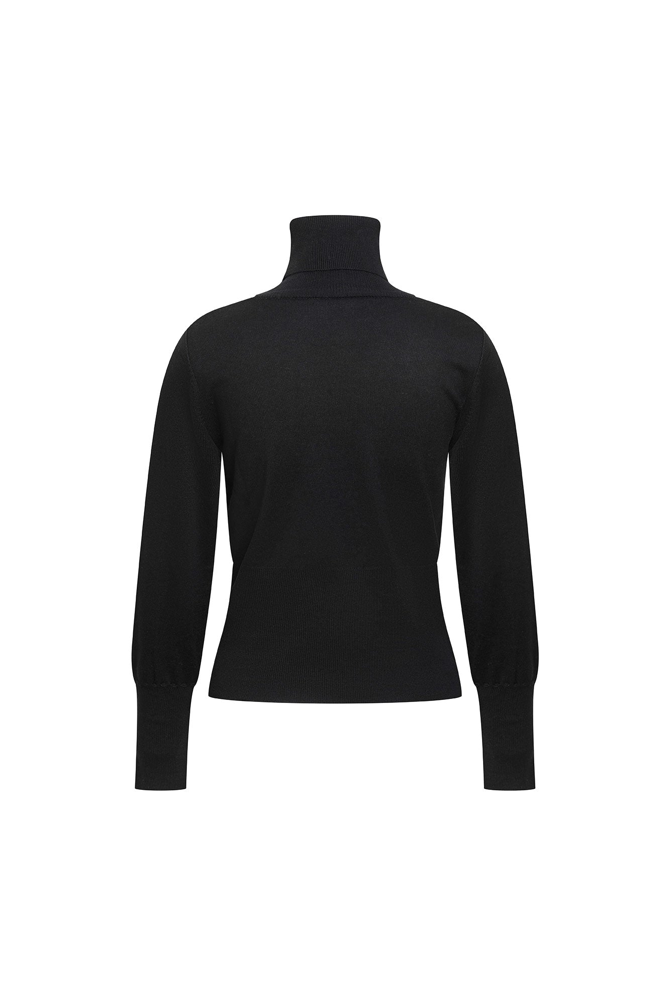 SACO CUELLO ALTO FLOR GUIPIURE NEGRO