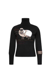 SACO CUELLO ALTO OVEJA NEGRO