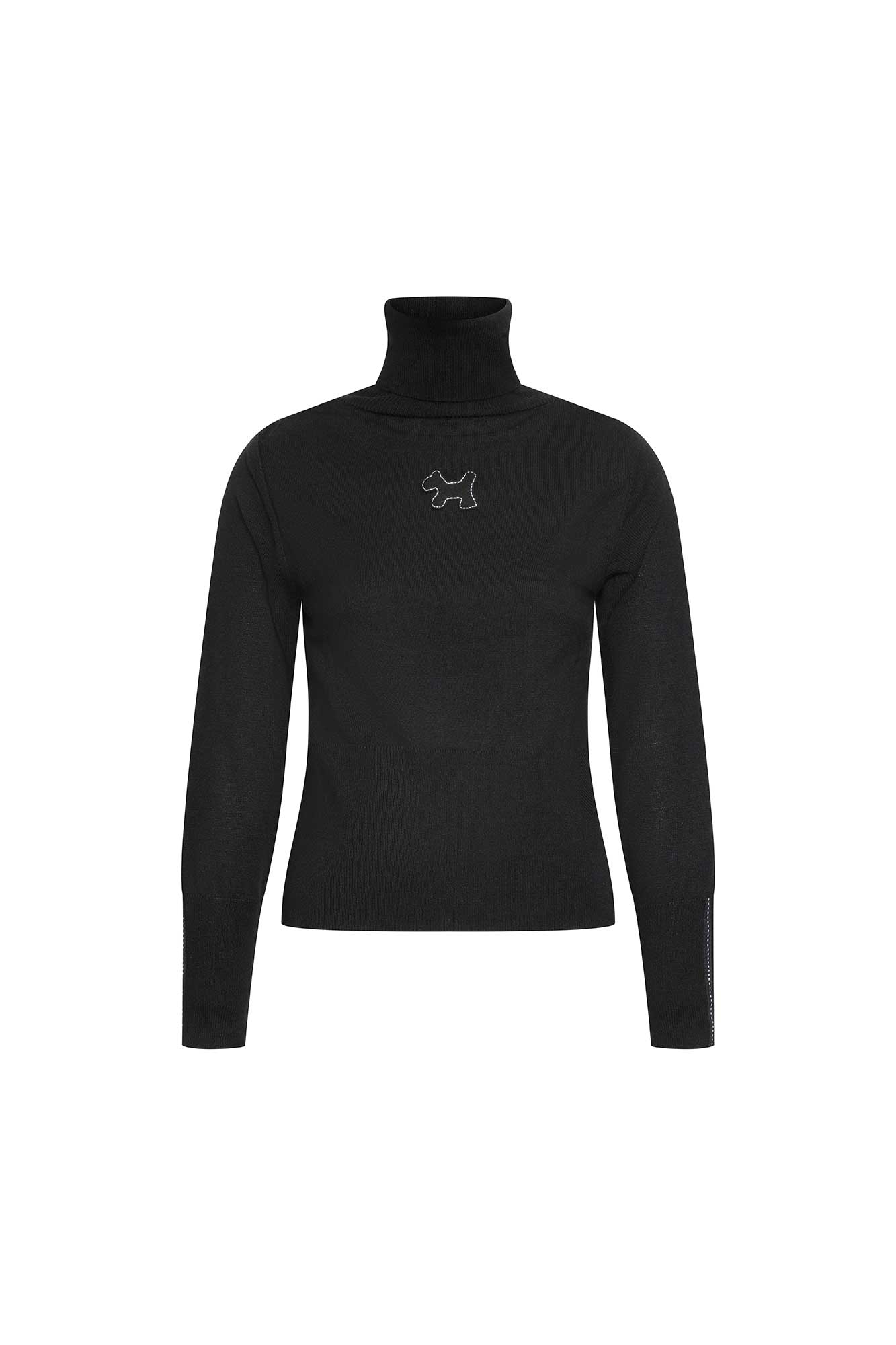 Saco Cuello Alto Perrito Negro