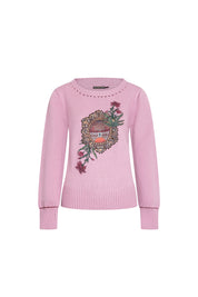 SACO CUELLO REDONDO BARROCO ROSA VIEJO