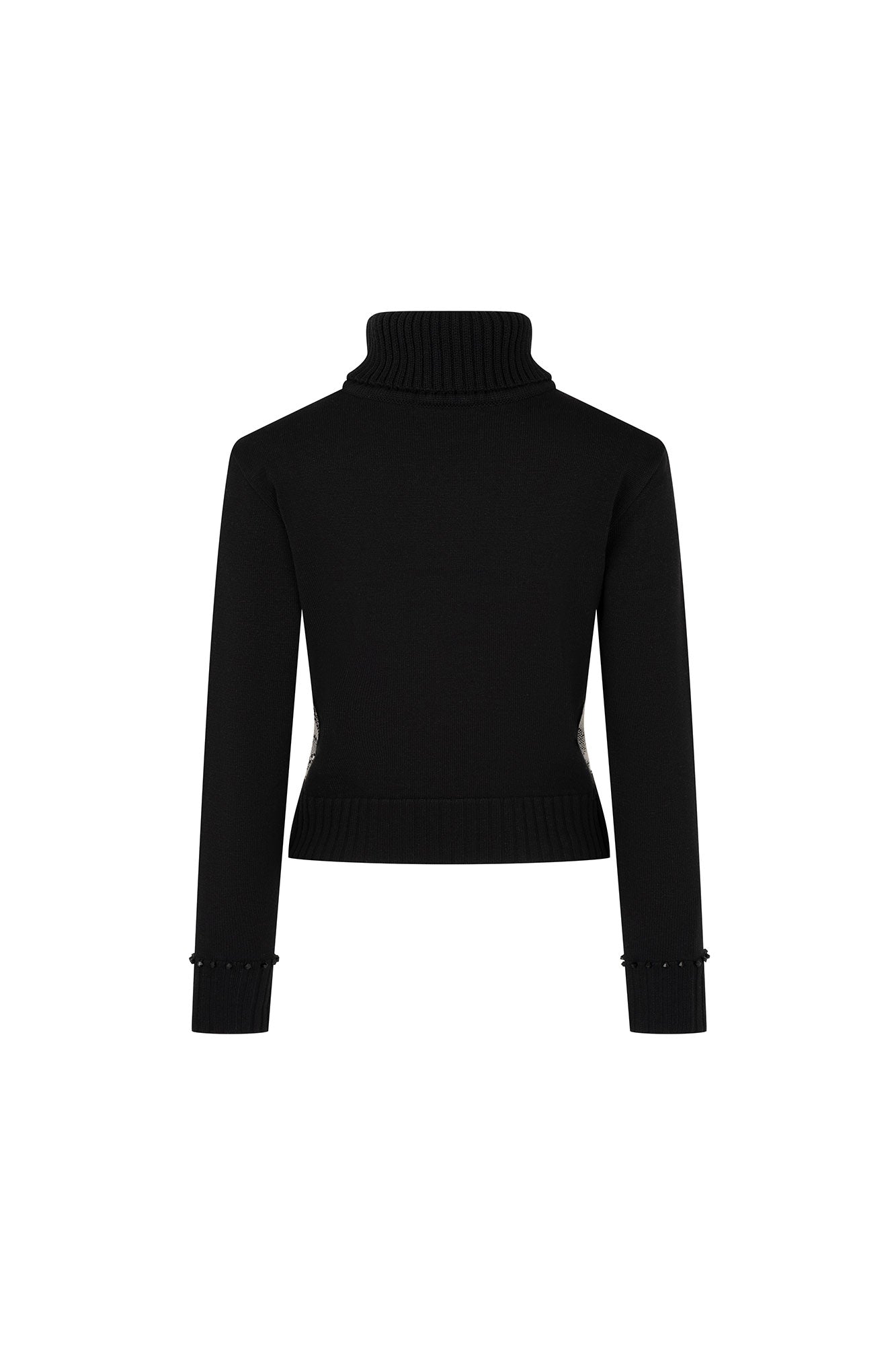SACO JACKARD BARROCO NEGRO