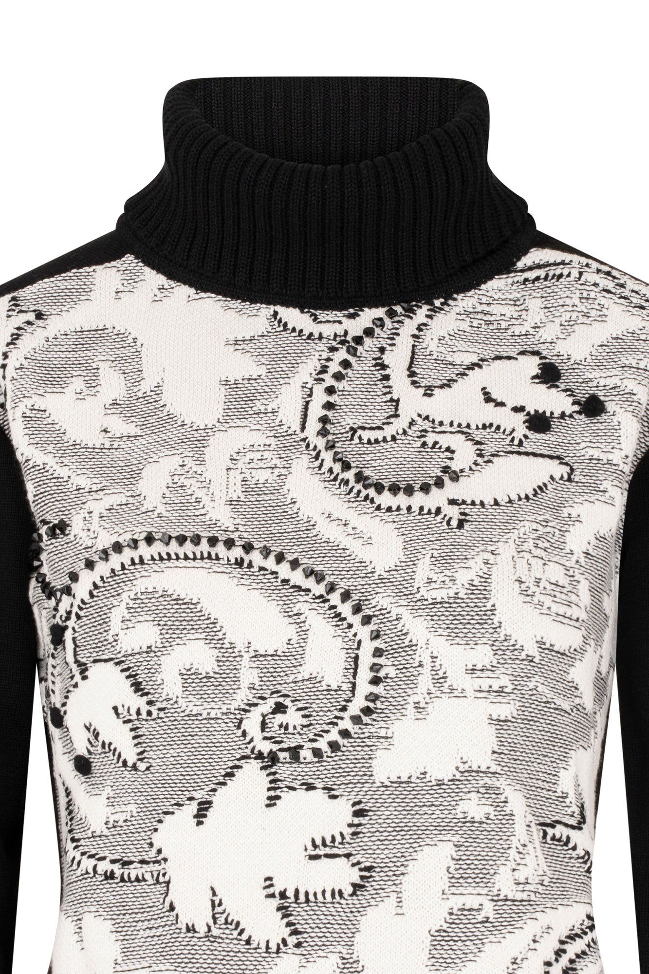 SACO JACKARD BARROCO NEGRO