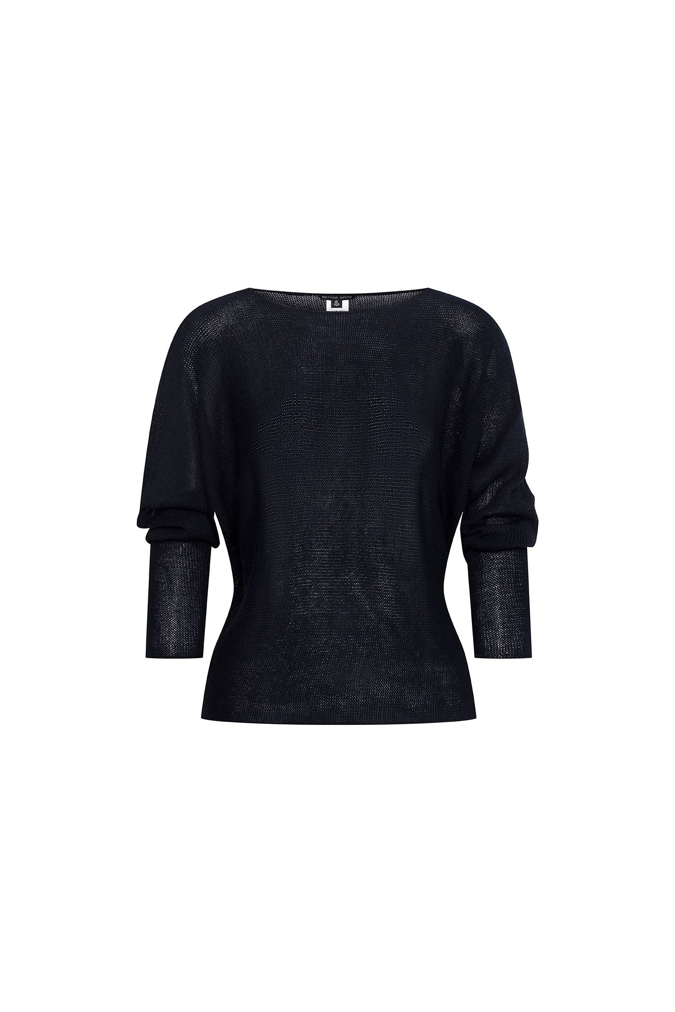 Saco Manga Raglán Azul Navy - vista frontal escote bote