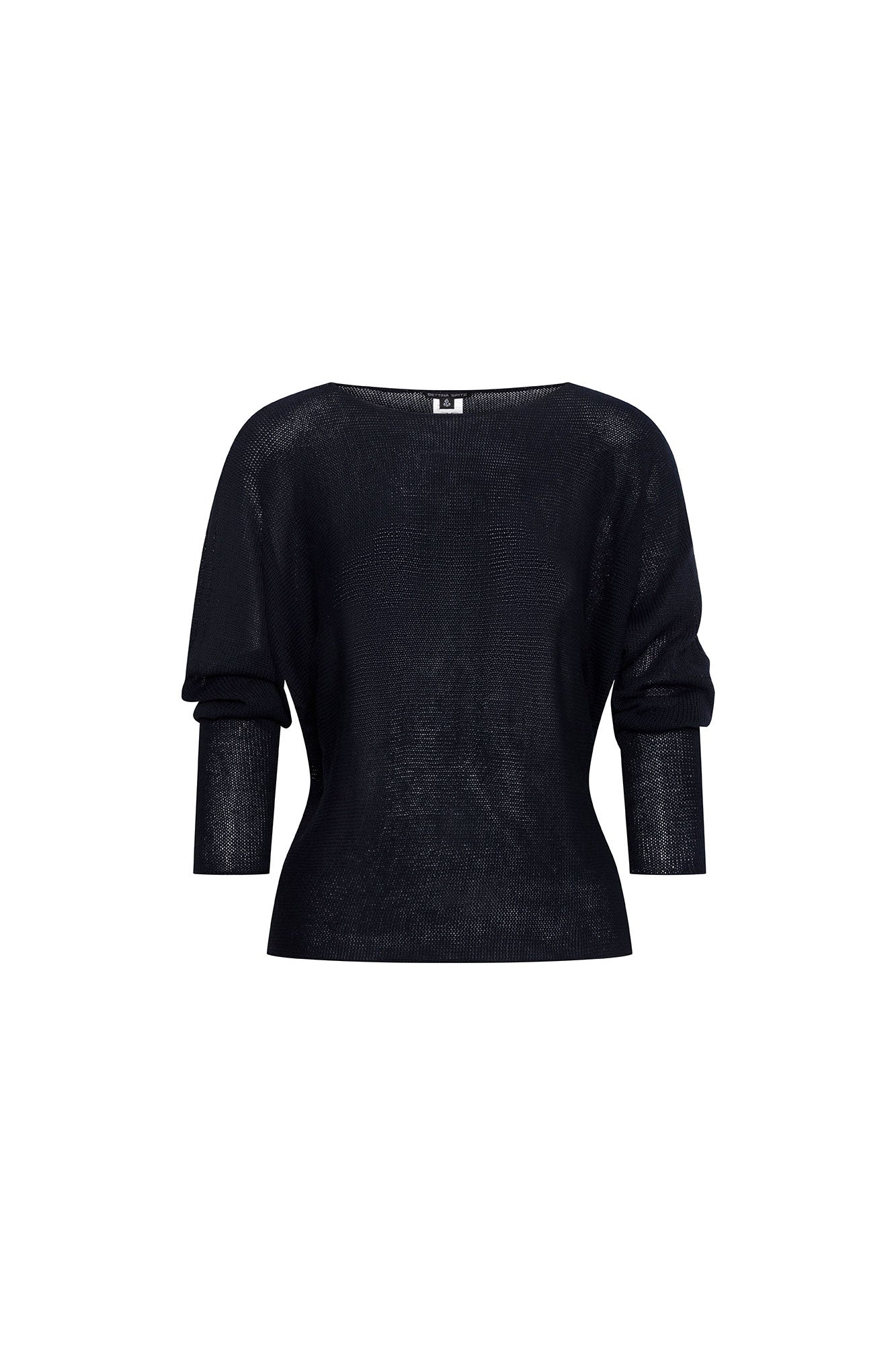 Saco Manga Raglán Azul Navy - vista frontal escote bote