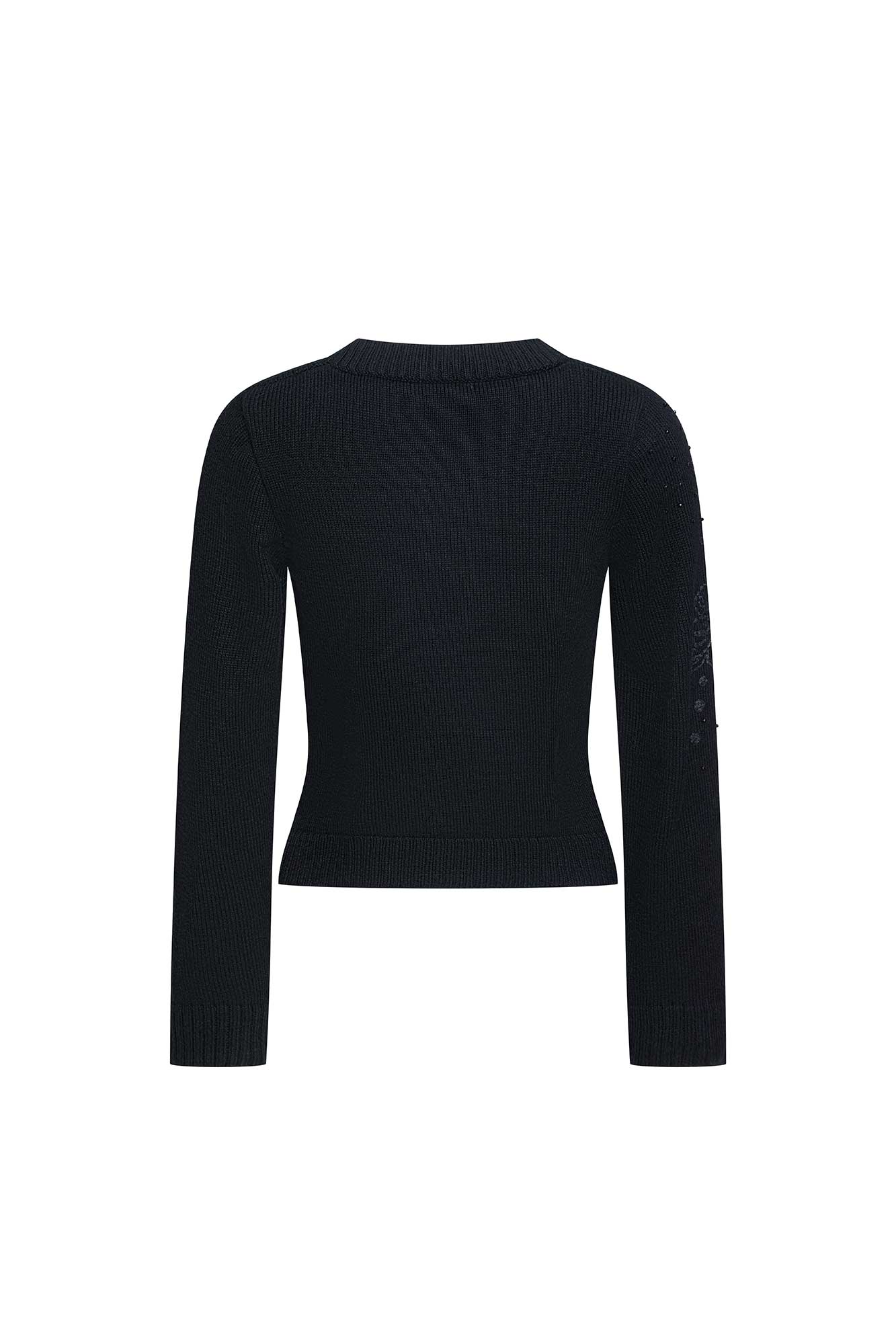 SACO MERLOT FLOR GRÁFICA NEGRO