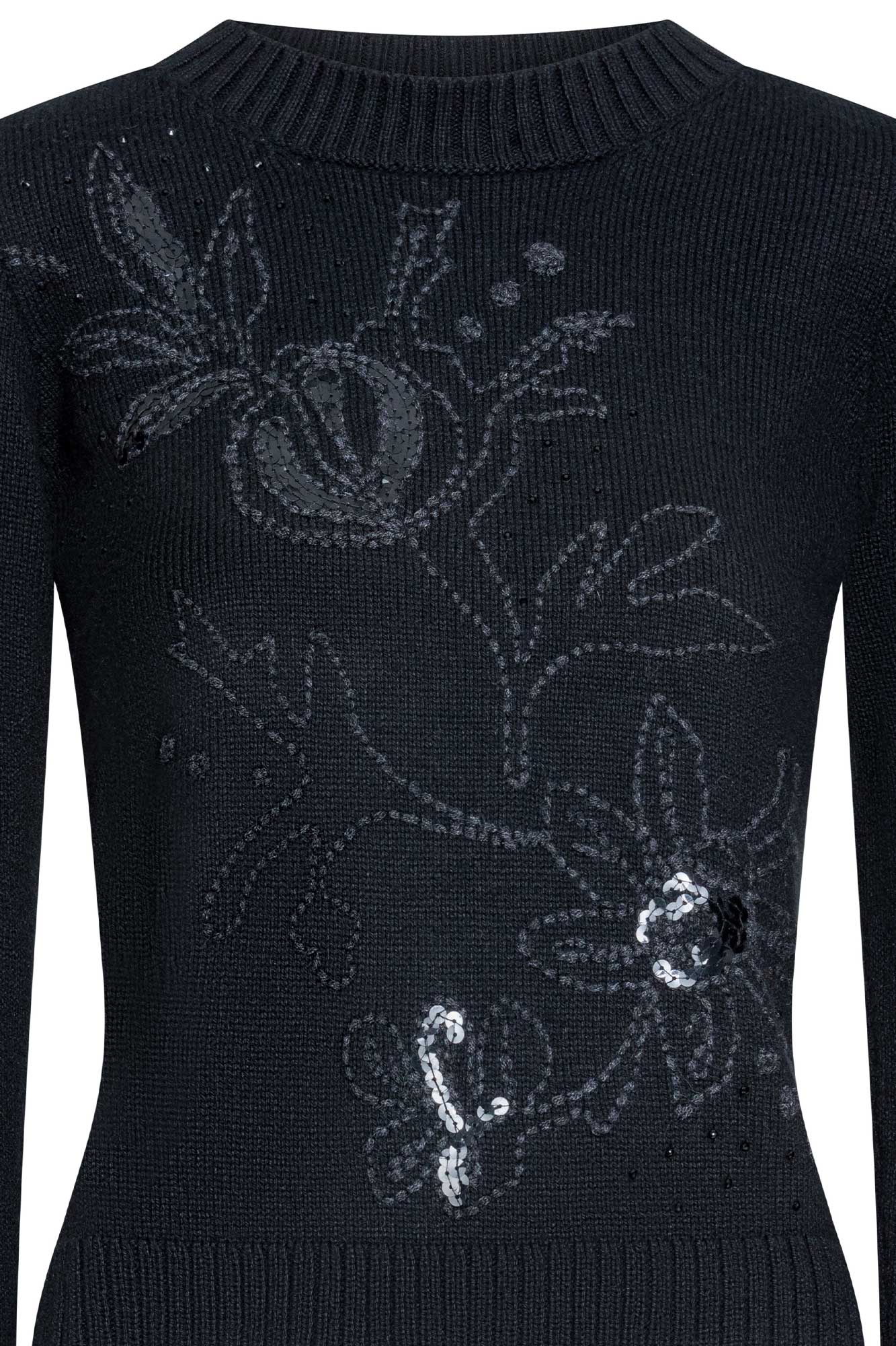 SACO MERLOT FLOR GRÁFICA NEGRO