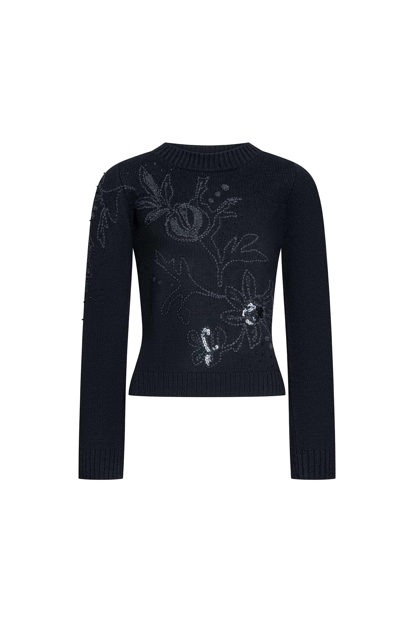 SACO MERLOT FLOR GRÁFICA NEGRO