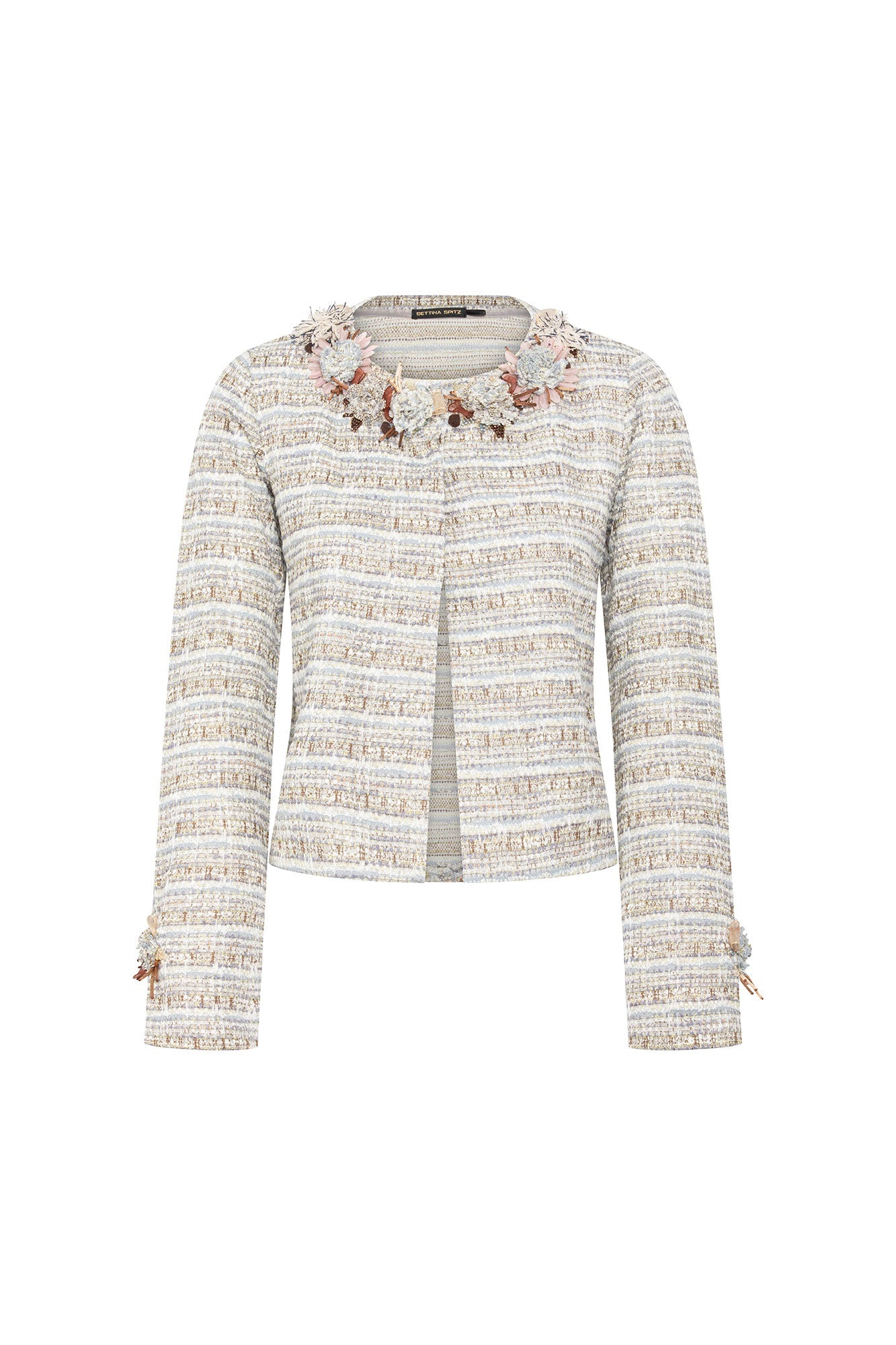 Saco Michell Flor Ramita Tweed – vista frontal