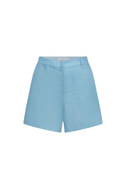 Short Lino Azul Claro