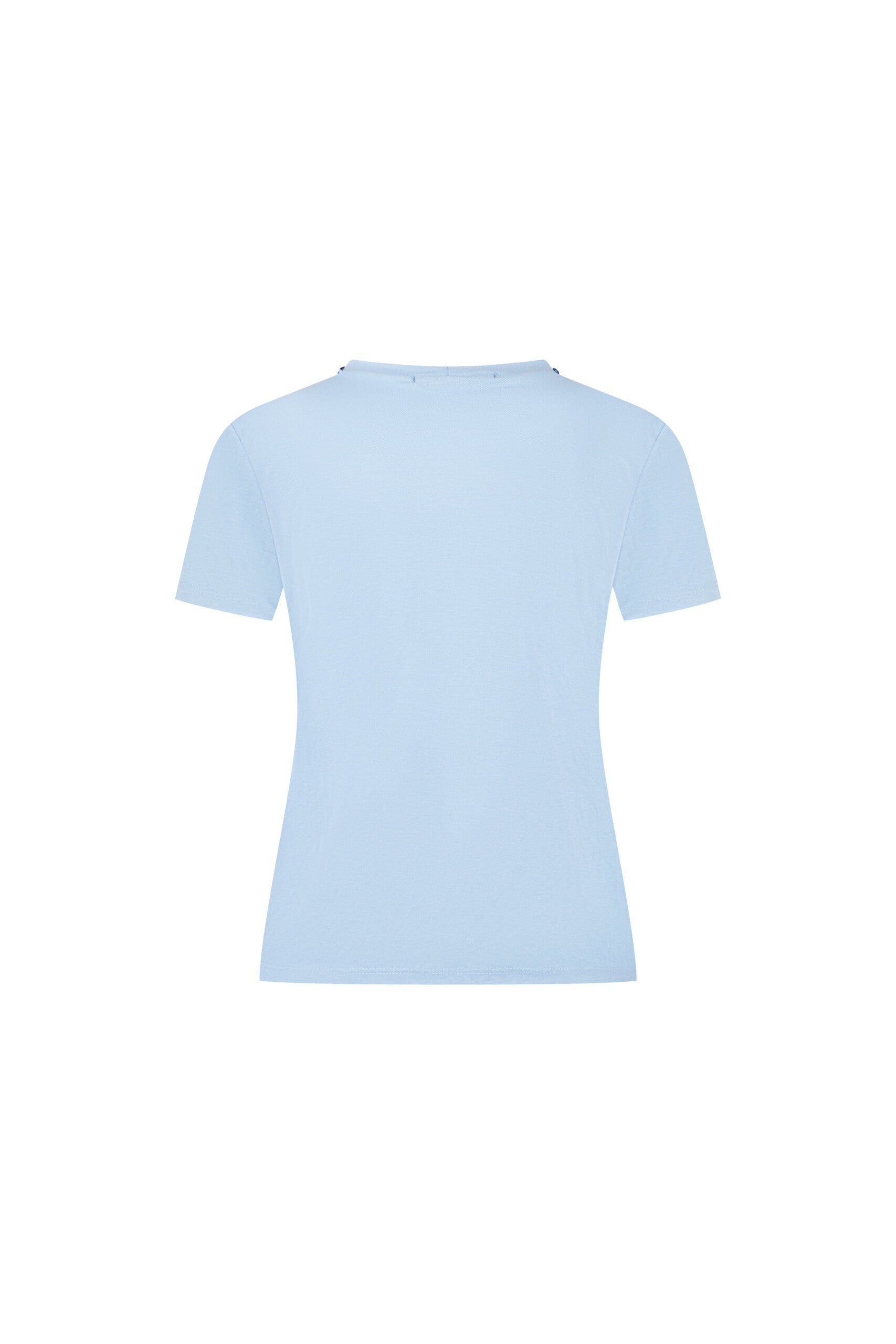 T-SHIRT BASIC PIEDRITAS AZUL CLARO