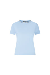 T-SHIRT BASIC PIEDRITAS AZUL CLARO