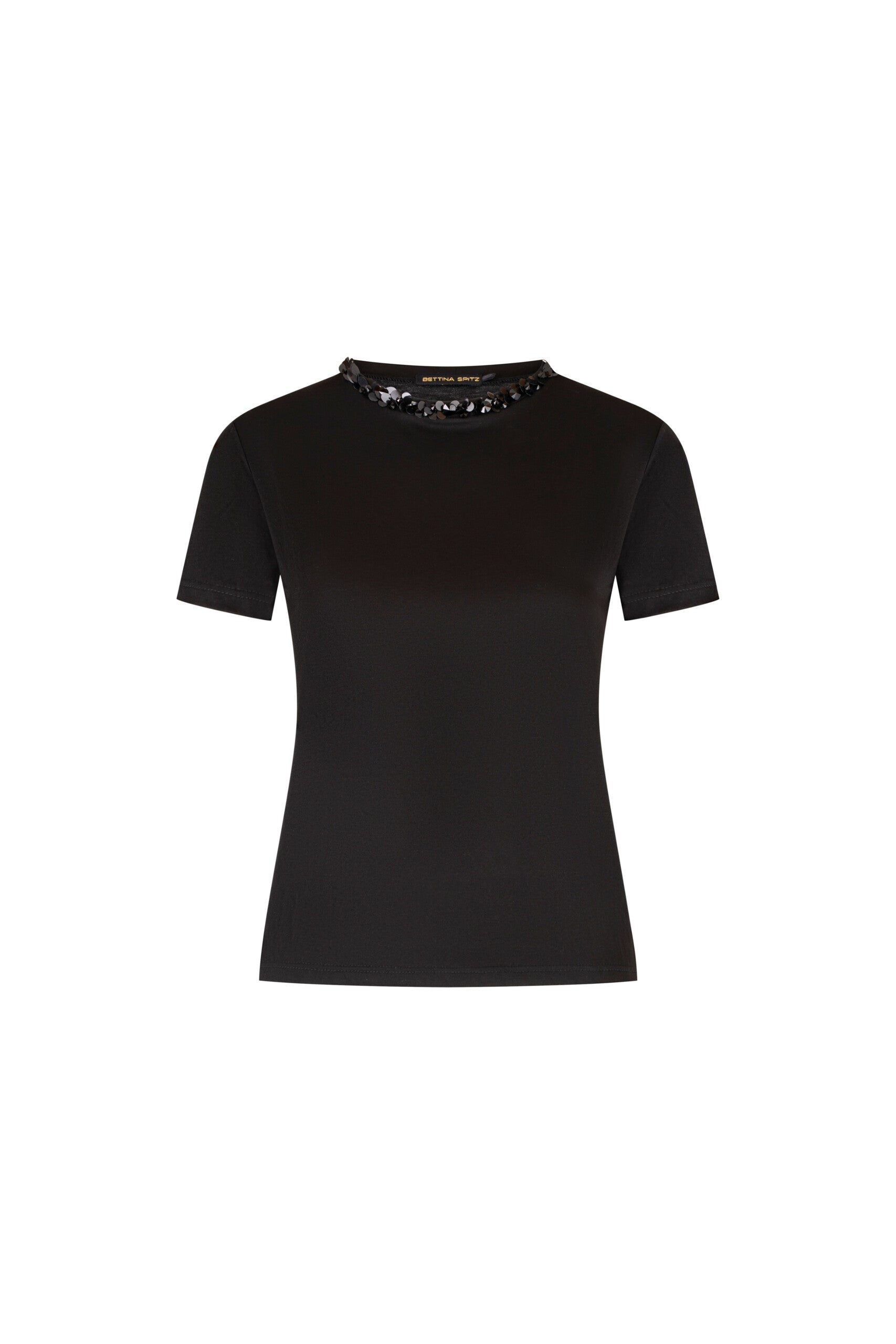 T-SHIRT BASIC PIEDRITAS NEGRO