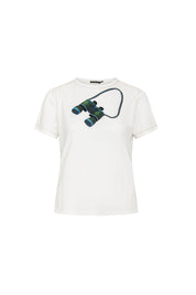 T-shirt Basic Binoculos Ivory