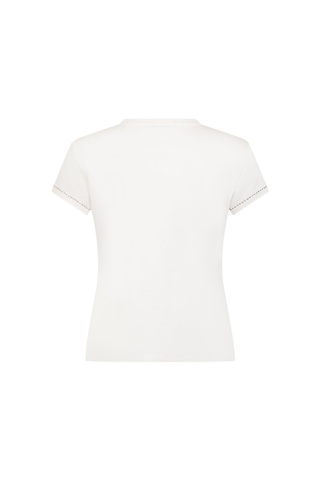 T-SHIRT BASIC CARTOON PERRITO IVORY